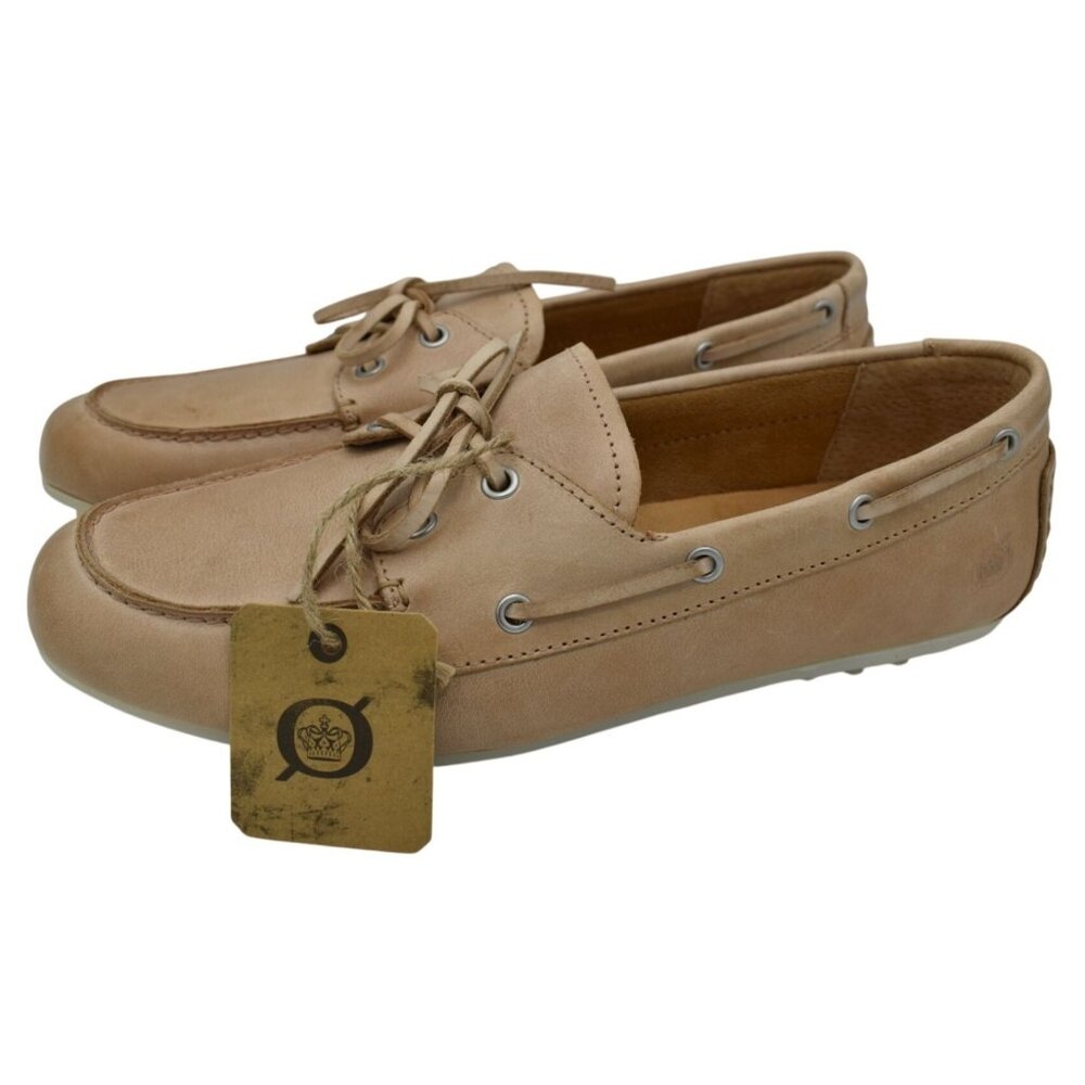 Born Womens Size 9.5 Faye Natural Full Grain Leather Slip On Loafers Shoes